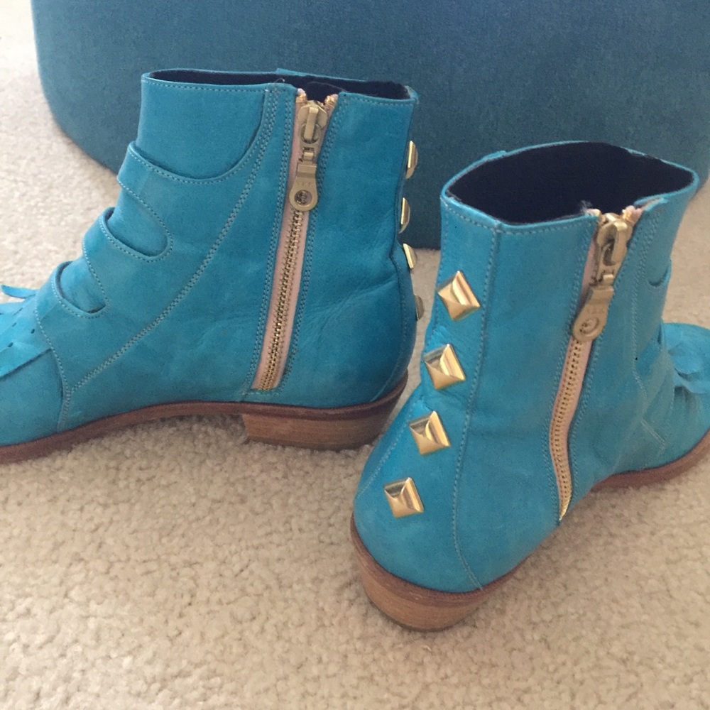 RARE COLOR…Modern Vice Jett Boots rare limited edition turquoise - Picture 7 of 16